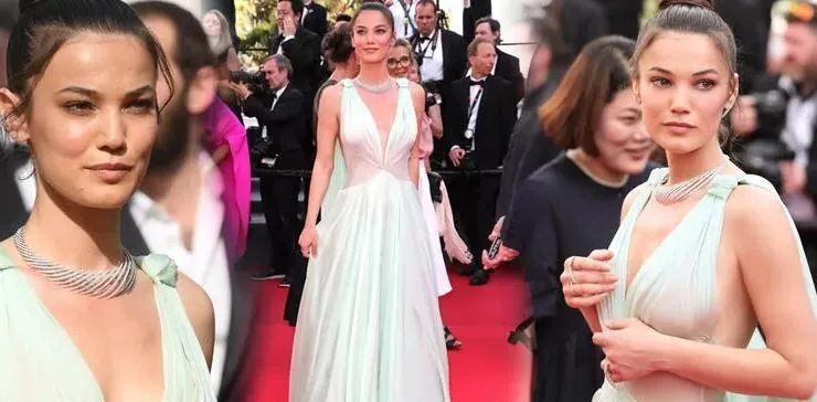 Pınar Deniz traf die Berühmtheiten, die sie in Cannes bewunderte, aber sie tat nicht den erwarteten Schritt!