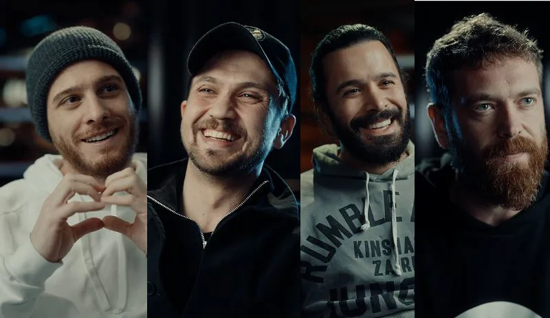 Aras Bulut İynemli, Barış Arduç, Engin Öztürk und Kerem Bürsin haben sich im selben Projekt kennengelernt!